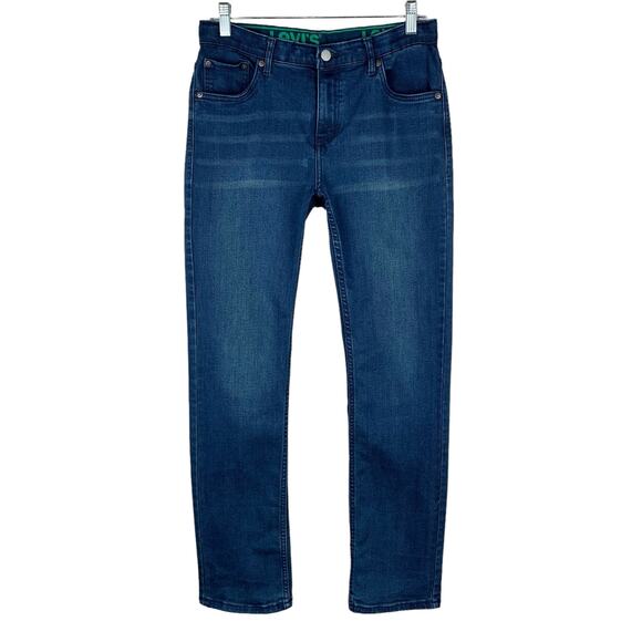 Levi’s 511 Jeans Slim Dark Wash Elastic Waist Adjustable Boys 18 (29 x 30) - Picture 1 of 10